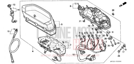 COMPTEUR NX650P de 1993